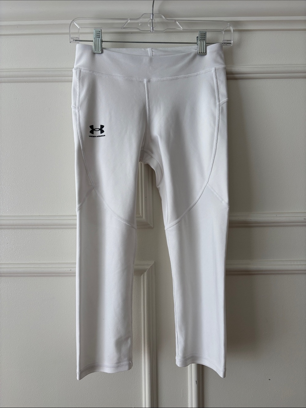 Under Armour White kids Capri Compression Leggings